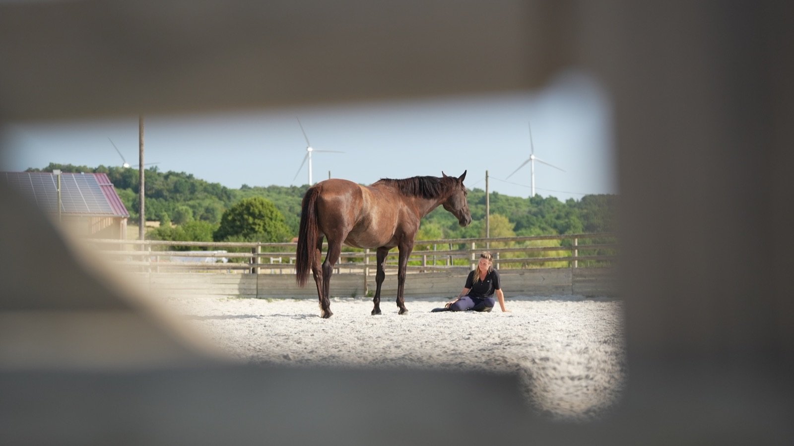 Célia Genthon avec un cheval